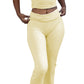 Casual Solid Color Slim Fit Two-piece Pants Set, Short Sleeved Round Neck T-shirt And Tight Flared Pants Sports Pants Clothing, Women's Clothing