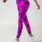 3 Pack New Style Hollow-Out Tie-Dye High-Waisted Tummy-Control Yoga Pants