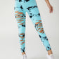 3 Pack New Style Hollow-Out Tie-Dye High-Waisted Tummy-Control Yoga Pants