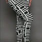 Casual Women Geometric Print Knitted Leggings